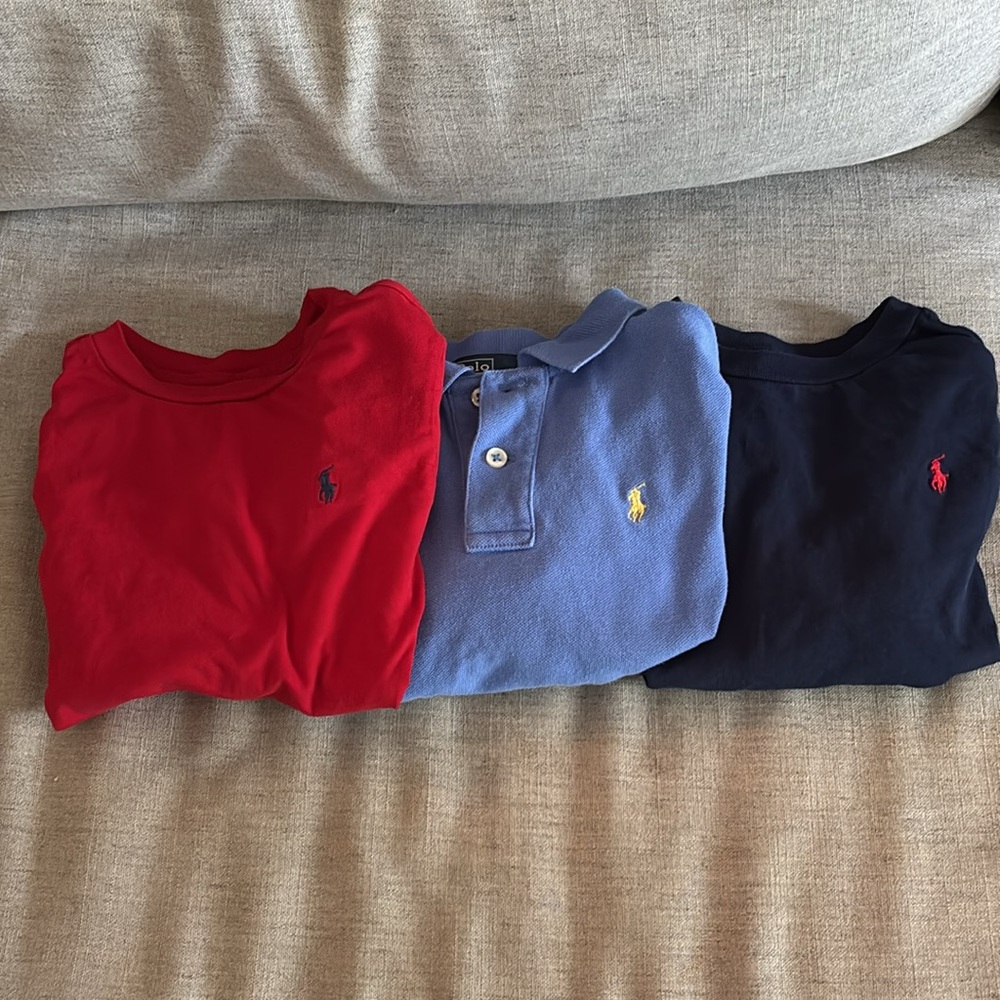 THREE Polo by Ralph Lauren Kids Classic Shirts- All 4T
